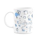 Caneca Hobbies - Viagens - Bg-blue Sky - branca