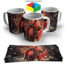 Caneca Homem Aranha Vermelho - Porcelana