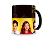 Caneca How I met your mother Personagens III Black Caneca How I met your mother Personagens III Black