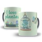 Caneca i love plantas cactos plant lover pronta entrega