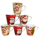 Caneca Infantil 120ml Porcelana Jogo 6 pçs Várias Estampas