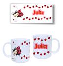 Caneca Infantil Personalizada Plástico Joaninhas Nome Kids
