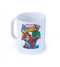 Caneca infantil plastica 400ml - marvel comics