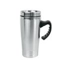 Caneca inox com tampa alca em plastico 450 ml