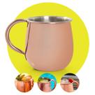 Caneca inox moscow mule rose gold 550ml gourmet mix
