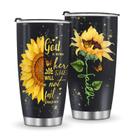 Caneca Jekeno Sunflower 600mL Isolada em Aço Inoxidável