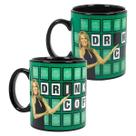 Caneca JUST FUNKY Wheel of Fortune Drink More Coffee 480 ml