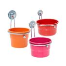 Caneca Kakatoo Color com Trava para Pássaros - Cores Sortidas - Tamanho M