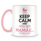 Caneca Keep Calm - Vou Ser Mamãe Outra Vez - Porcelana Rosa Personalizada Caneca Keep Calm - Vou Ser Mamãe Outra Vez - Porcelana Rosa Personalizada
