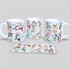 Caneca Lavei as louças que tava jogada na pia e os meninos já começou com a gritaria