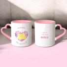 Caneca Mãe De Autista Alça De Coração Rosa - Dia Das Mães