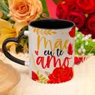 Caneca Mãe eu Te Amo Alça de Coração