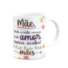 Caneca Mães, feliz dia! - Onde a vida começa - 325ml
