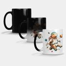 Caneca Mágica Fosca Muda de Cor 325ml CAPIVARA ASTRONAUTA ESPACO 16