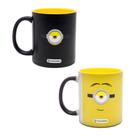 Caneca Mágica Minions Meu Malvado Favorito Zona Criativa Licenciado Xicara Porcelana Café Chá Cor:PretoNome do Desenho: