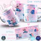 Caneca Mágica Stitch Surpresa Romântica para seu Dia