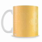 Caneca Mandala Cilíndrica de Porcelana - 325ml