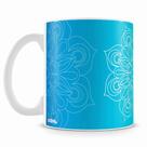 Caneca Mandala de Porcelana com Capacidade de 325ml - Modelo 3