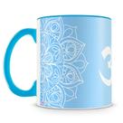 Caneca Mandala OM - Porcelana Personalizada com Estampa Colorida