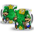Caneca mario bros personagens personalizada