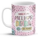 Caneca Melhor Dinda do Mundo Porcelana