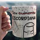 Caneca Meme Bento Flork Signos Escorpião