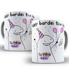 Caneca Meme Flork Hep Bardei Tiu Iu