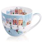 Caneca MFOffice Christmas Skating de 20 onças Bone China