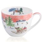 Caneca MFoffice Christmas Sled Dog 600ml Bone China
