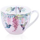 Caneca MFoffice Spring Hummingbird Hug 600 ml Pink Bone China
