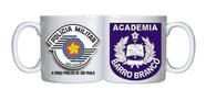 Caneca Militar Academia Barro Branco Logo Policia Oficial