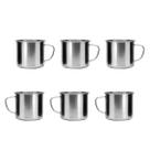 Caneca Mini Pequena 180ml Xicara Aço Inox 6un