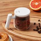 Caneca Mixer Automática 500ml Branca Vidro Recarregável USB