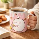 Caneca Molang E Piu Piu Branco Molang