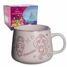 Caneca Moma 500mL Princesas Disney Original Licenciada, Zona Criativa, Xícara Em Cerâmica