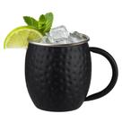 Caneca Moscow Mule Inox Em Martelada Drink Bar 580ml