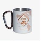 Caneca mosquetão 300ml viagem