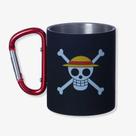 Caneca Mosquetão Luffy Skull One Piece