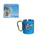 Caneca Mosquetão Sonic The Hedgehog Inox 300ml Zona Criativa