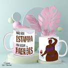 Caneca Mulher Empoderada Plus Size Não Sou Estampa Para Seguir Padrões Porcelana- MEGA OFERTA!