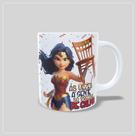 Caneca Mulher Maravilha Gente só Precisa de Calma - Cadeira Cadeirada