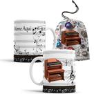 Caneca Música Instrumento Orgão com Saquinho