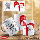 Caneca Namorados Flork Desculpe Pelas Brigas Mas O Errado É Você