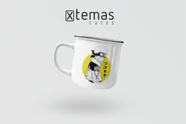 Caneca naruto geek retrô esmaltada de aluminio