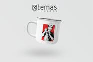 Caneca naruto geek retrô esmaltada de aluminio