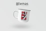 Caneca naruto geek retrô esmaltada de aluminio