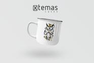 Caneca naruto geek retrô esmaltada de aluminio