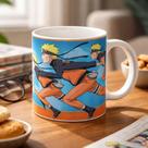 Caneca Naruto Itachi Obito Kakashi Jiraiya Boruto Akatsuki Branco Naruto Run