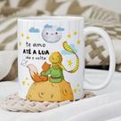 Caneca O pequeno Príncipe Te amo até a lua ida e volta