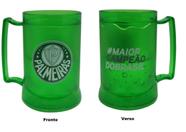 Caneca Oficial e Licenciada com Gel Congelante Verde Maior Campeão Palmeiras